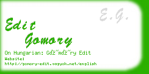 edit gomory business card